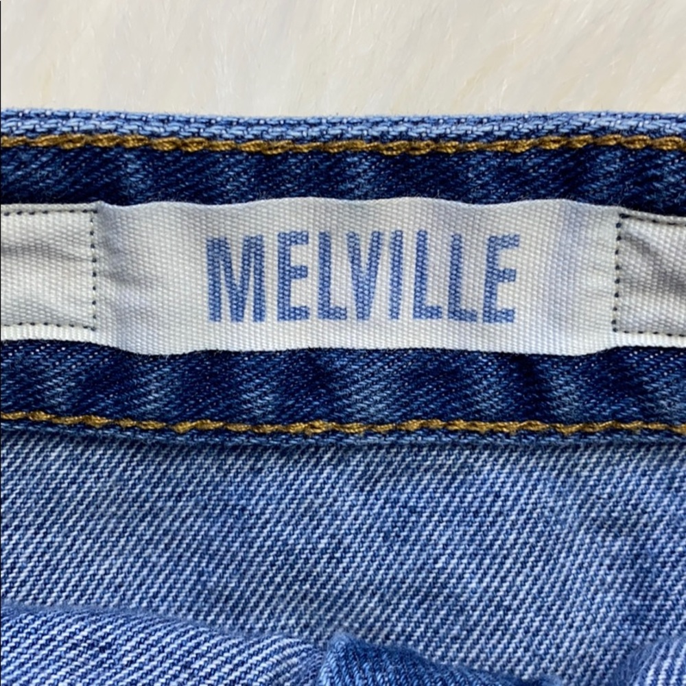 Brandy Melville Mini Button Down Jean Skirt #41N - Picture 4 of 5